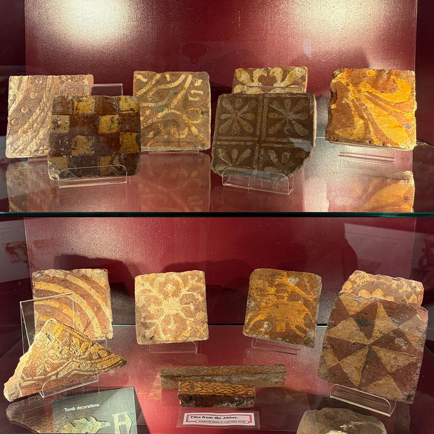 Original tiles from the Abbey