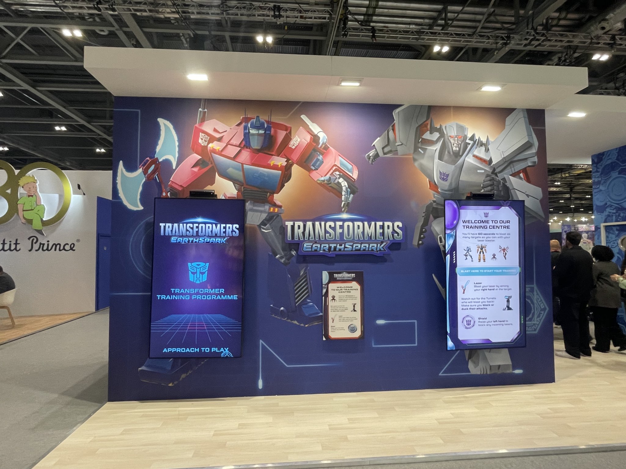 Transfomers minigame at Brand Licensing Europe expo 2023 for Hasbro