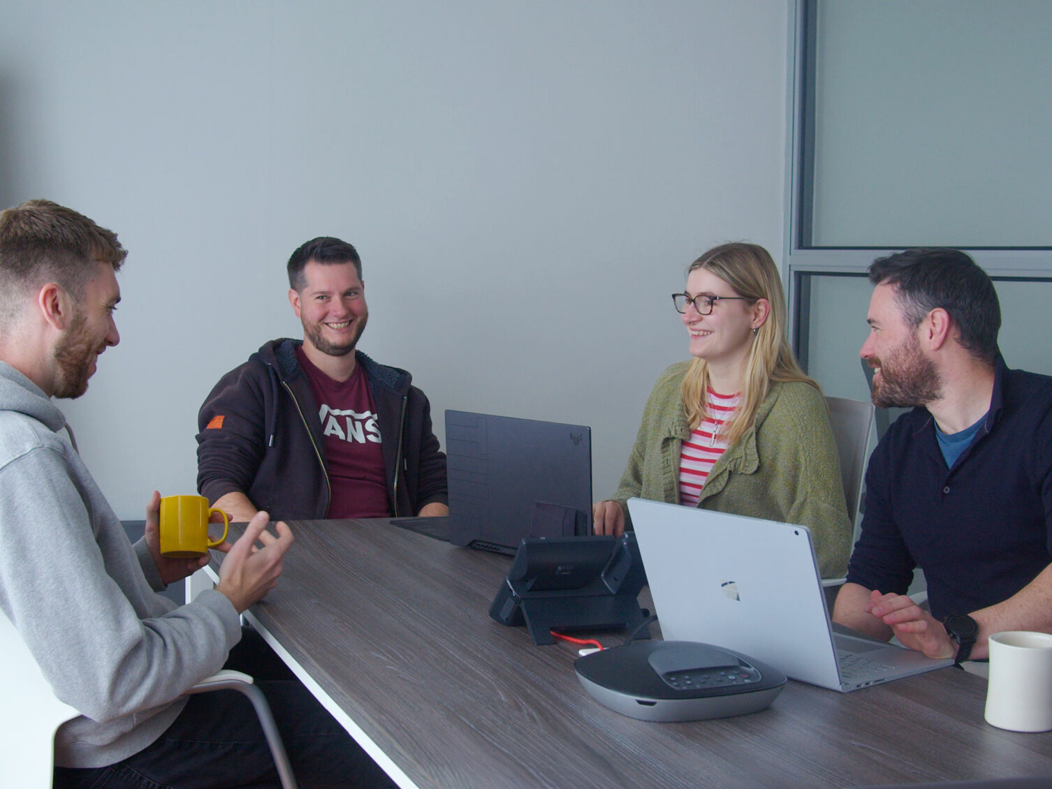 Zubr team having a meeting