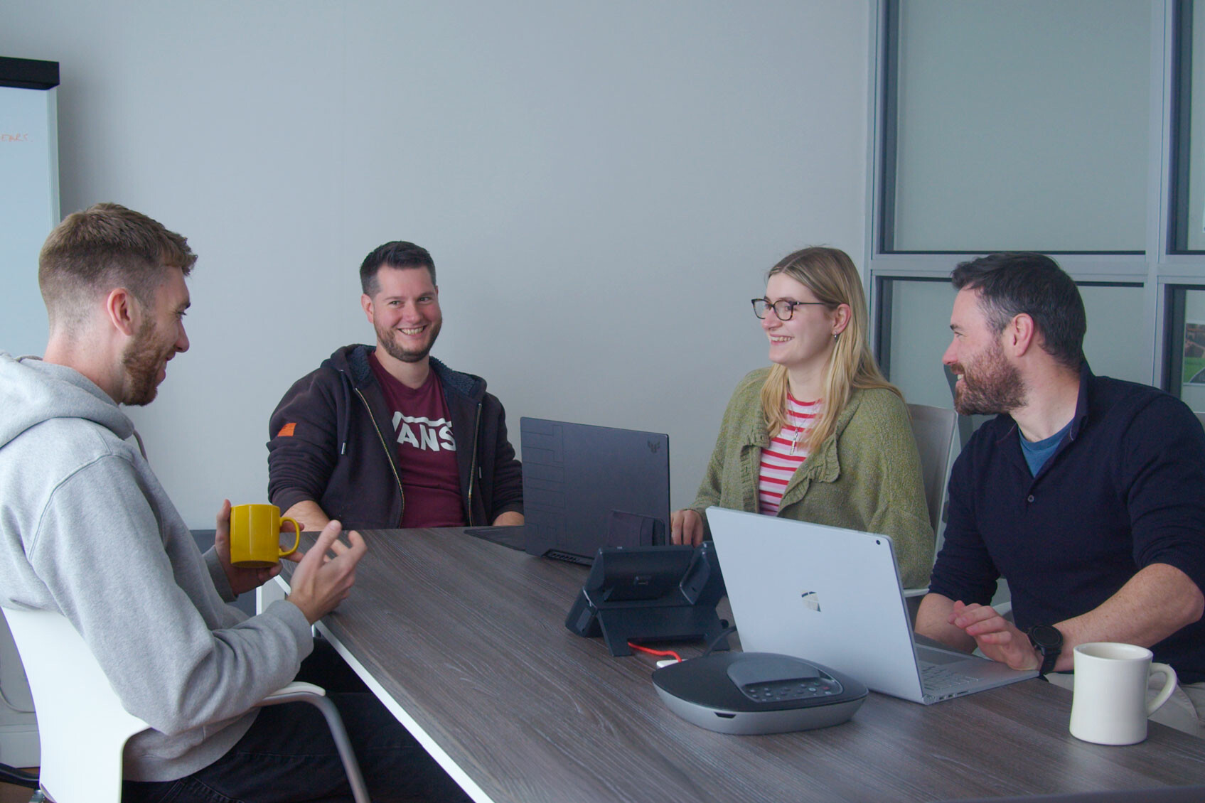 Zubr team having a meeting