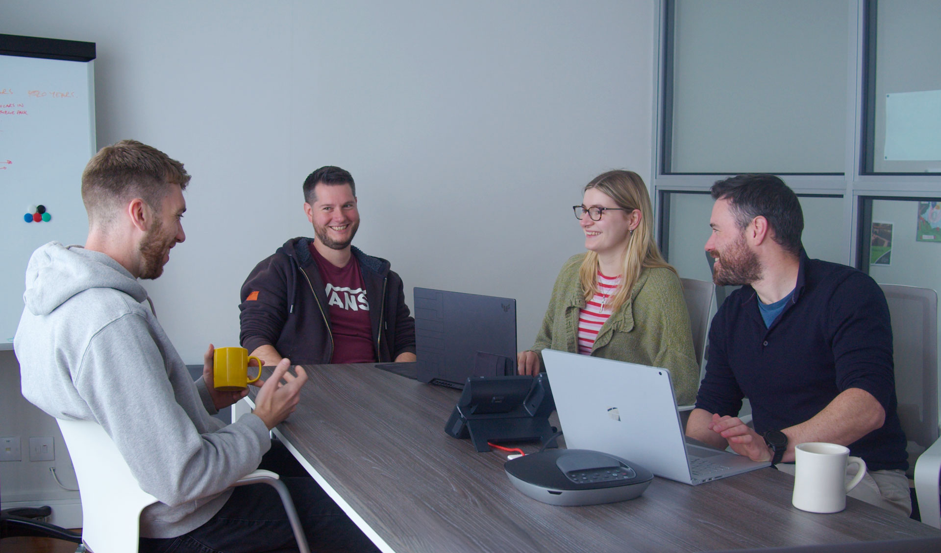 Zubr team having a meeting