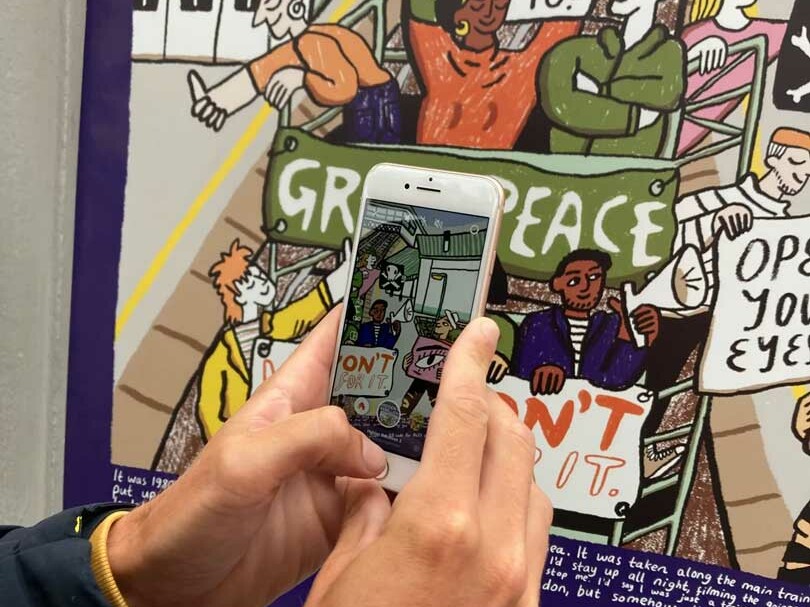 Hidden Station Animated poster in Augmented Reality